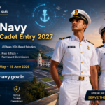 Indian Navy 10+2 B.Tech Cadet Entry January 2027 — 60 Vacancies, JEE से Selection, Free B.Tech और पूरी जानकारी