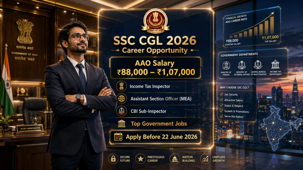 SSC CGL Recruitment 2026 — 12,256 Vacancies, 22 June Last Date, नया Sectional Timing Pattern और पूरी जानकारी